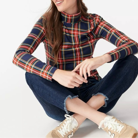 Classic J Crew Turtleneck in Stewart Tartan Plaid! - Picture 3 of 12